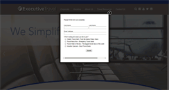 Desktop Screenshot of executivetravel.com