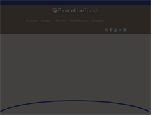 Tablet Screenshot of executivetravel.com